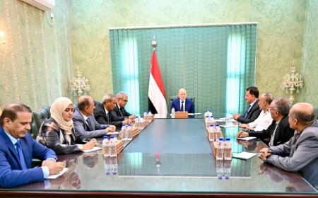رئيس مجلس القيادة يؤكد أن العدالة في تعز ماضية كمسار مؤسسي شامل