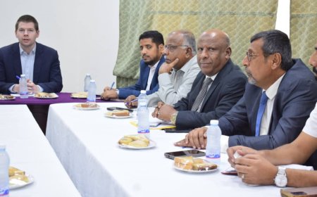 مؤتمر حضرموت الجامع يستعرض مع وفد المبعوث الأممي لليمن الأوضاع في حضرموت ورؤيته لعملية السلام