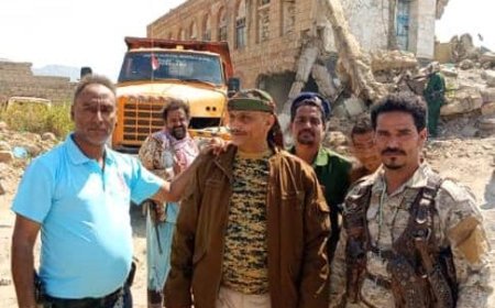 مشروع بناء مبنى إدارة أمن قعطبة يشهد انطلاق العمل بدعم إماراتي