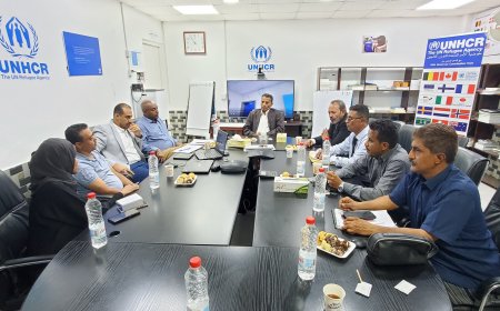 محافظ أبين يلتقي مدير مشروع تعزيز المرونة في قطاع الصحة التابع لليونبس