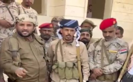 العميد مازن الجنيدي يصل على رأس قوة عسكرية لتعزيز قوات اللواء الأول دعم وإسناد في المحفد