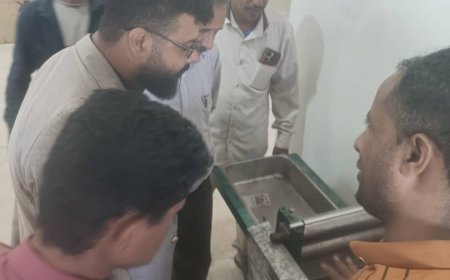 وكيل محافظة الضالع لشؤون المديريات يدشن مشروع النحل مع ممثل الصليب الأحمر