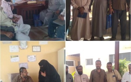 رئيس وأعضاء فريق التوجيه المحلي بتربية لودر في زيارة فنية لمدارس عبود وناجي والشهداء