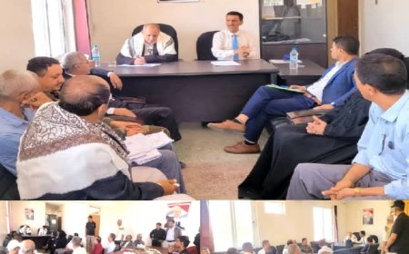 المخلافي والمشمر يترأسان اجتماع تنفيذي «القاهرة» لمناقشة الخطط التنموية وتعزيز الأداء الإداري