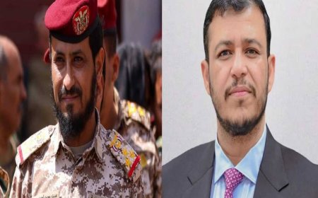 الدكتور عبدالله العليمي يطمئن على صحة العميد عدنان رزيق القميشي بعد العملية الإرهابية الحوثية الغادرة