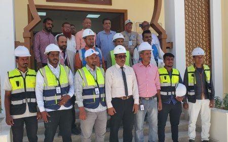 التسليم الابتدائي للمشروع السوق المركزي للعسل بمديرية القطن