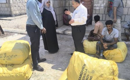 برعاية الوزير السقطري.. هيئة مصائد خليج عدن تدشّن توزيع شباك لعدد من الصيادين في منطقة قعوة