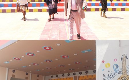 محافظ أبين يتفقد مسرح ساحة الشهداء بزنجبار بعد إعادة تأهيله كاملاً من السلطة المحلية بالمحافظة