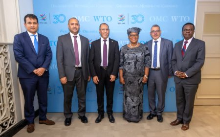 وزير الصناعة والتجارة يبحث مع المديرة العامة لمنظمة التجارة العالمية مجالات التعاون وتعزيز الشراكة