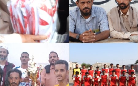 منتخب صبر يتوج بكأس المباراة الكروية برعاية الشيخ عبد الرقيب البكيري