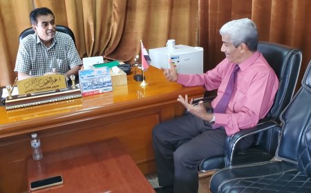 مدير عام مديرية القطن يلتقي مدير عام مكتب وزارة الثقافة بالوادي والصحراء