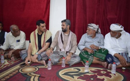 الأمين العام لمؤتمر حضرموت الجامع يقدم واجب العزاء لأسرة المغدور به عوض عبدالله البوري ويدعو إلى سرعة ضبط الجناة وإنفاذ العدالة