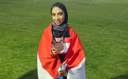 الوزير ​البكري يهنئ البطلة "إيمان" حصولها على برونزية الألعاب الآسيوية للشباب