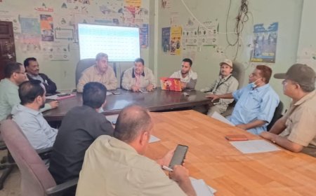مكتب الصحة بالضالع يناقش التحضيرات النهائية لتنفيذ المرحلة الرابعة من النشاط الإيصالي التكاملي