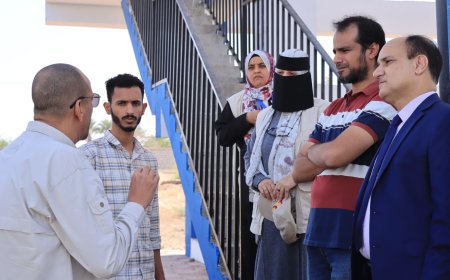 عبود ناجي وباخبيرة يدشنان بدا التشغيل والضخ في مشروع خزان بئر ناصر البرجي