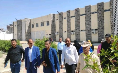 لجنة وزارية مشتركة تزور مستشفى رعاية ذوي الإعاقة بعدن في إطار التنسيق بين وزارتي الشؤون الاجتماعية والصحة