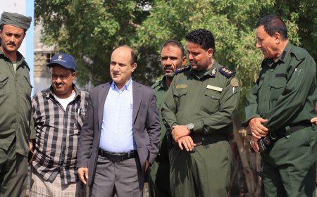 بعد الإنتهاء من تنفيذه.. مدير عام دارسعد يدشن استلام مشروع بناء سجن شرطة بئر فضل