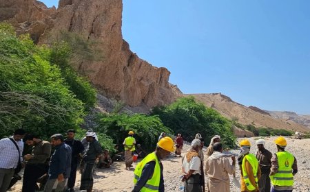 برعاية محافظ شبوة وبحضور مدير عام ميفعة.. تدشين تأهيل قناتي الري لساقتي القطاط والعادية