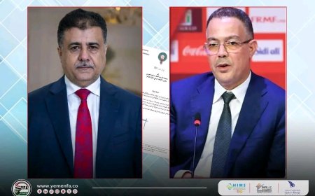 العيسي يتلقى برقية شكر من رئيس الجامعة المغربية لكرة القدم