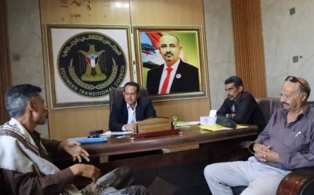 رئيس تنفيذية انتقالي لحج يبحث مع مدير الأحوال المدنية بالحوطة تعزيز عمل بطاقة الهوية