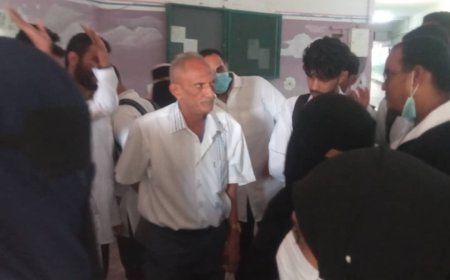 طلاب كلية الطب والعلوم الصحية بجامعة الريادة يزورون مستشفى الأمراض النفسية والعصبية بعدن