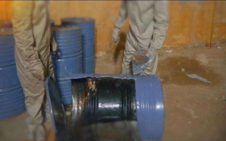 المقاومة الوطنية تعلن ضبط شحنة مواد كيميائية خطيرة في باب المندب