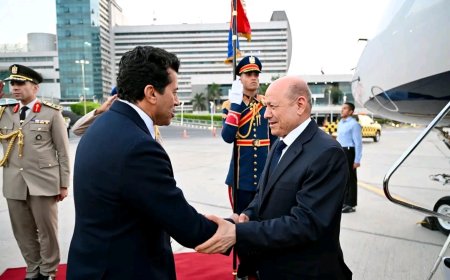 رئيس مجلس القيادة يصل القاهرة بدعوة من الرئيس السيسي للمشاركة في افتتاح المتحف المصري الكبير