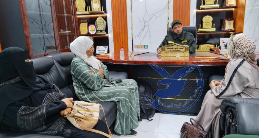 مدير عام شرطة لحج يلتقي وفد وزارة العدل والصحة والشؤون الاجتماعية لبحث قضايا المرأة والطفل
