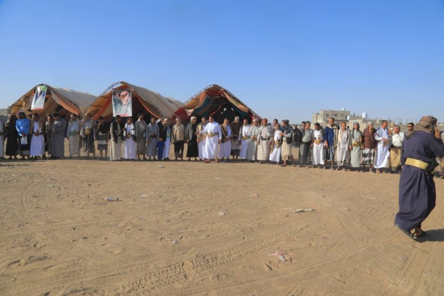 رفع مخيم الشهيد يونس الشريحي في مأرب بعد توافد قبلي واسع وتعهدات رسمية بكشف الجناة