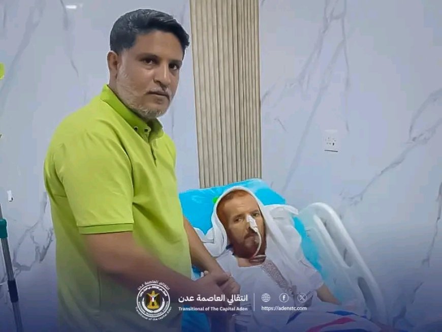 بتوجيهات من السقاف.. انتقالي العاصمة عدن يتفقد الحالة الصحية لعميد الأسرى الجنوبيين أحمد المرقشي