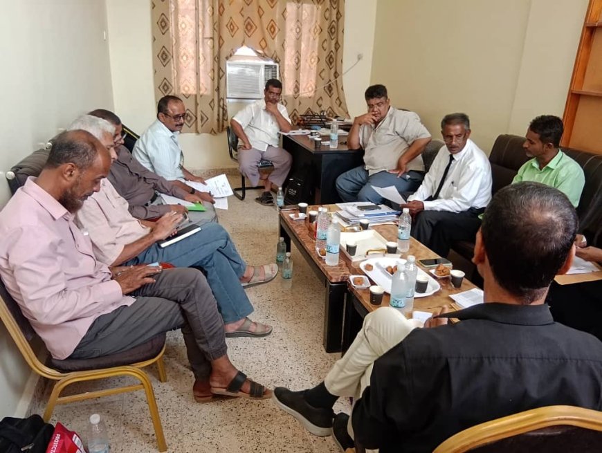 مجلس كلية الزراعة جامعة لحج يناقش عدد من القضايا الاكاديمية والطلابية