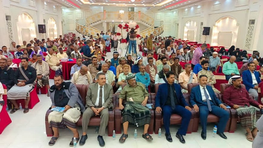 الوكيل حسين الجنيدي يحضر ويشارك في حفل تأبين الشاعر الكبير ايهاب باضاوي
