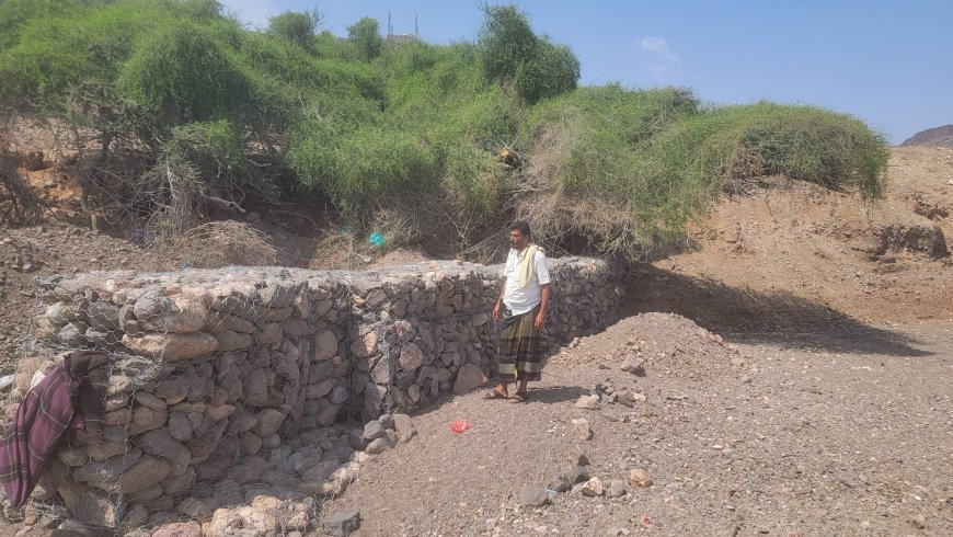 المغربي يُدشّن عمل مشروع جابيونات دفاعية لآبار المياه في مديرية الملاح