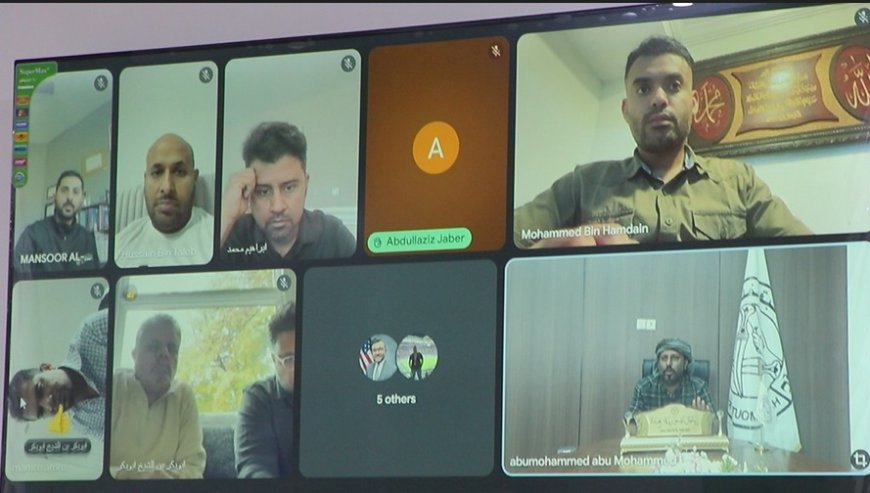 الشيخ بن حبريش يعقد لقاءً مرئيًا مع شخصيات حضرمية في الولايات المتحدة الأمريكية