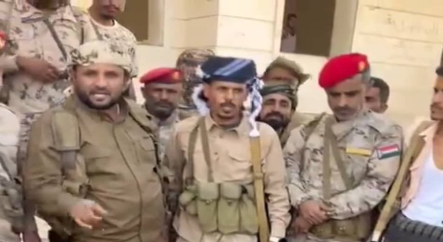 العميد مازن الجنيدي يصل على رأس قوة عسكرية لتعزيز قوات اللواء الأول دعم وإسناد في المحفد