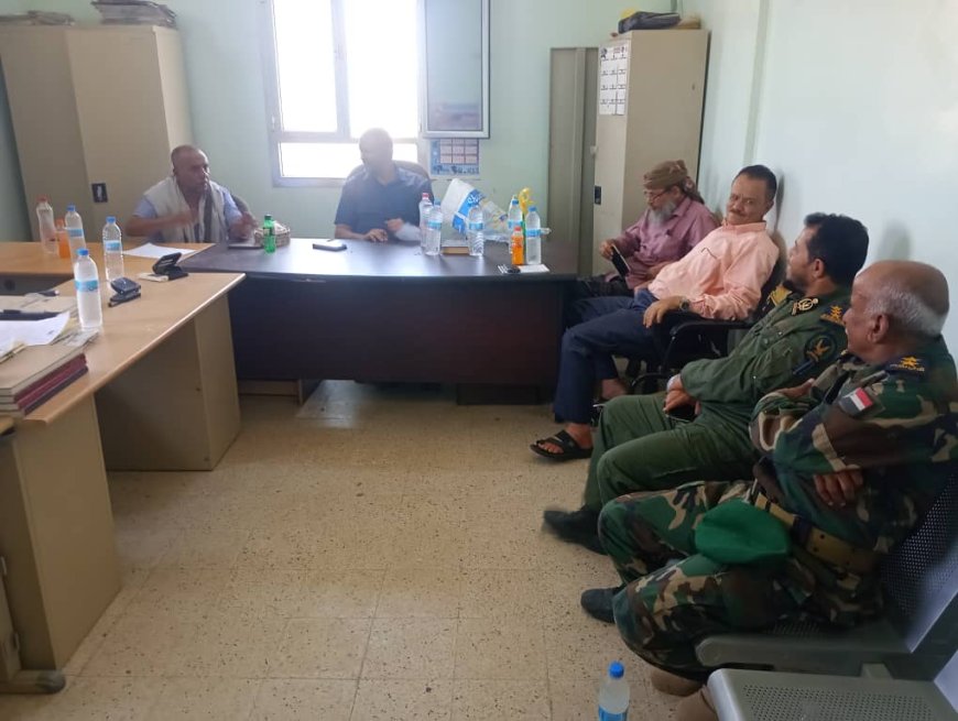 لقاء يجمع مدير عام مديرية كرش القبيطة مع قاضي المحكمة و وكيل النيابة ومدير أمن المديرية