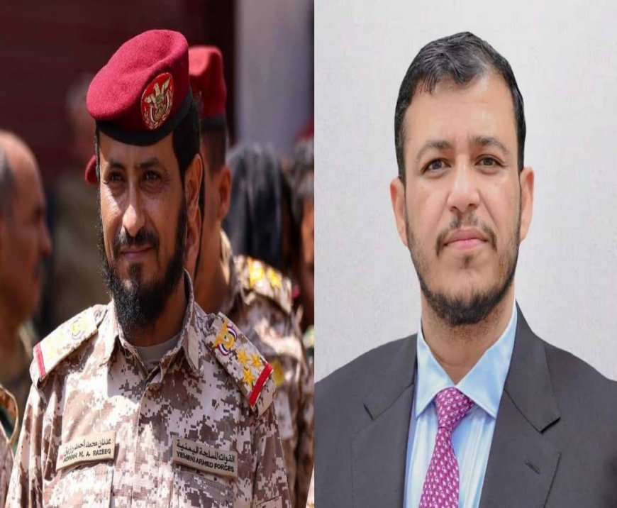 الدكتور عبدالله العليمي يطمئن على صحة العميد عدنان رزيق القميشي بعد العملية الإرهابية الحوثية الغادرة