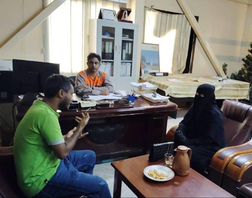 مسؤولة التدريب والتأهيل بنقابة المهندسين بحضرموت تلتقي مدير المحطة التوليدية المركزية لبحث سبل التعاون المشترك