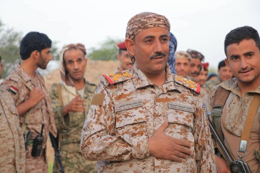 تعيين العميد القامص قائدا لمحور ذمار قائدا للواء 203 مشاة