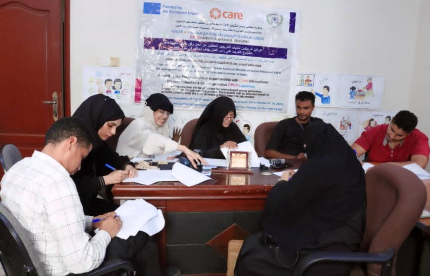 منظمة حماية ورعاية الاطفالCPCO توقع عقود عمل للشباب الخريجين العاطلين عن العمل بعد استكمال برنامج التدريب على رأس العمل