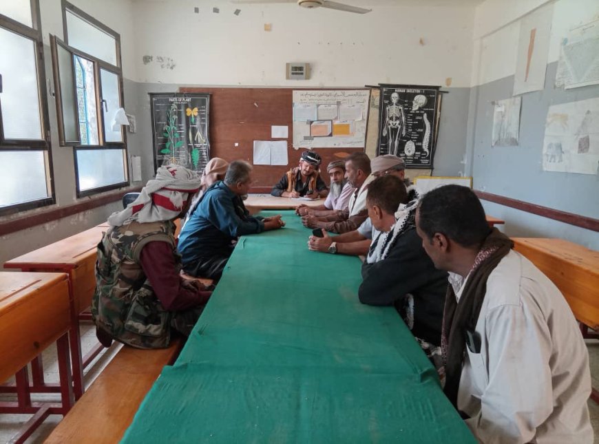 اجتماع تربوي يناقش تعزيز الشراكة المجتمعية وانتخاب مجلس آباء لثانوية الفقيد يسلم السُنيدي بسرار يافع