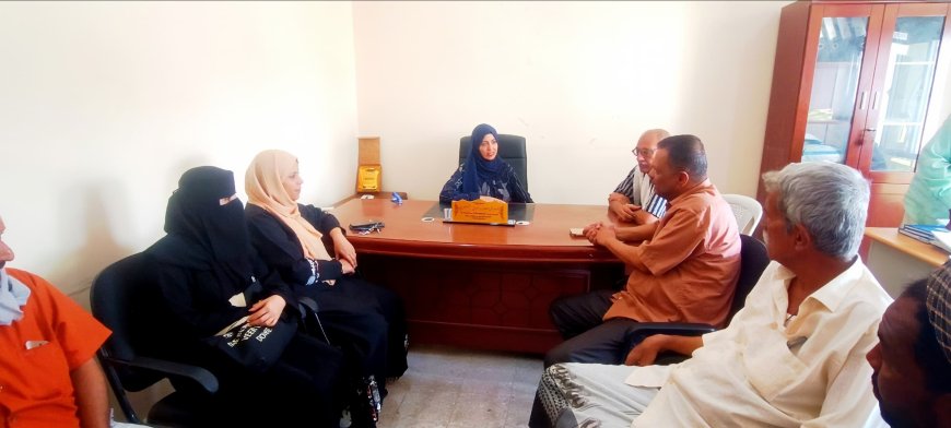 المصفري يستقبل وكيلة قطاع المرأة بوزارة الشباب والرياضة في لحج