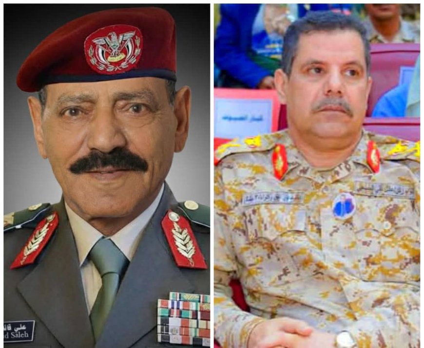قائد محور عتق يُعزي في وفاة الفريق ركن علي قائد صالح