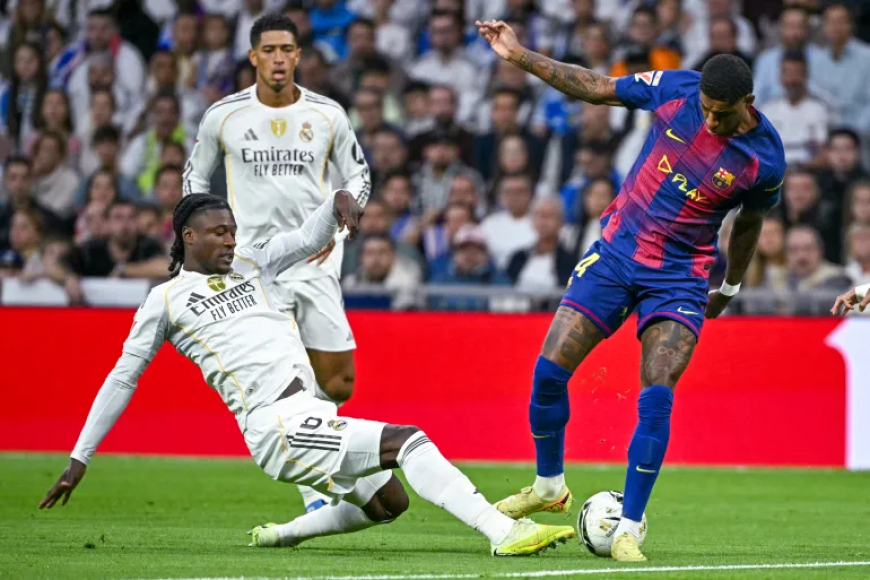 ريال مدريد يتفوق على برشلونة ويتصدر الليغا