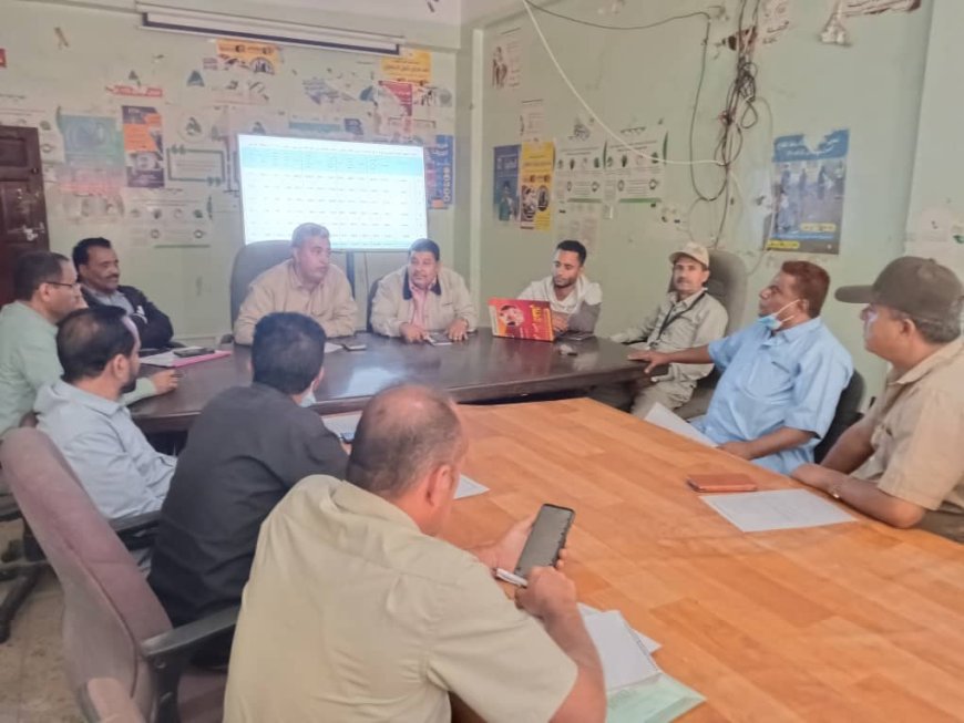 مكتب الصحة بالضالع يناقش التحضيرات النهائية لتنفيذ المرحلة الرابعة من النشاط الإيصالي التكاملي