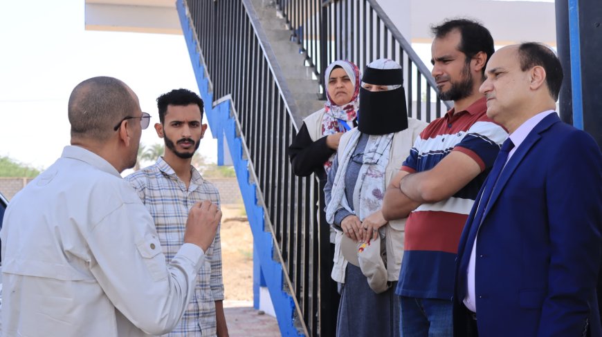 عبود ناجي وباخبيرة يدشنان بدا التشغيل والضخ في مشروع خزان بئر ناصر البرجي