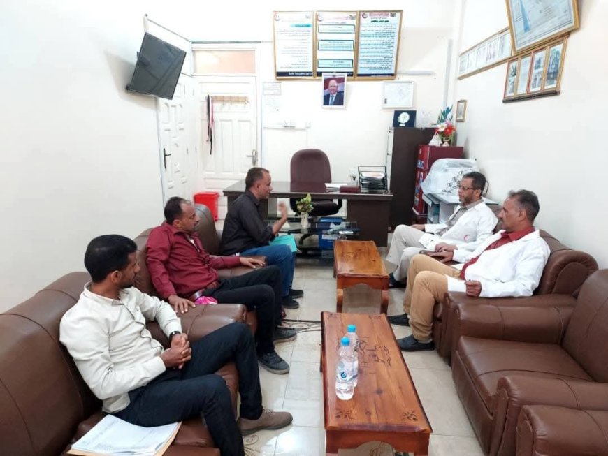 تعز.زيارة ميدانية إلى مستشفى خليفة العام بالتربة لمناقشة تطوير خدمات التغذية