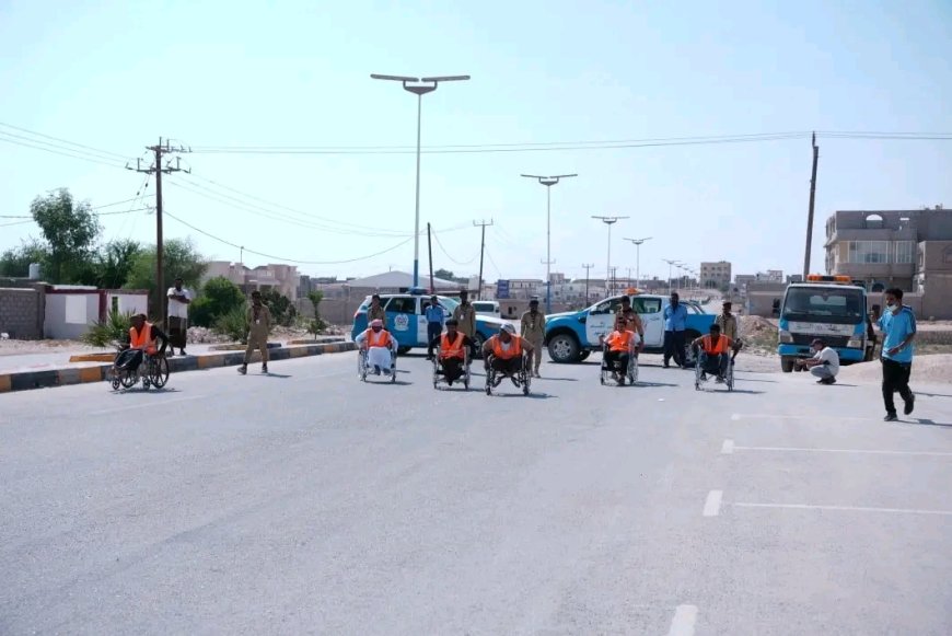 انطلاق مسابقة الكراسي المتحركة بالمهرة