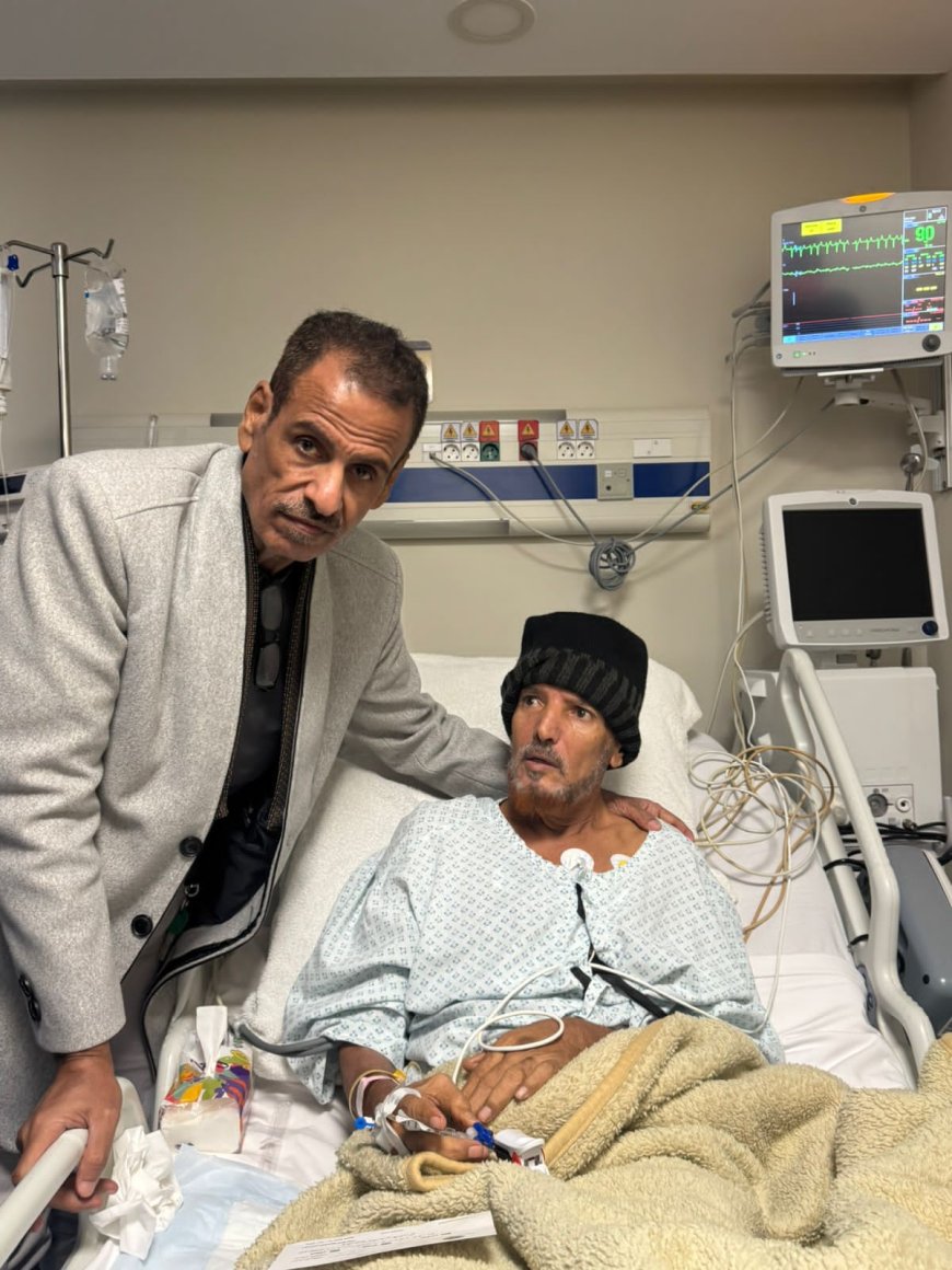 مستشار محافظة أبين يزور عميد الأسرى أحمد المرقشي في القاهرة ويدعو إلى رعايته والاهتمام به