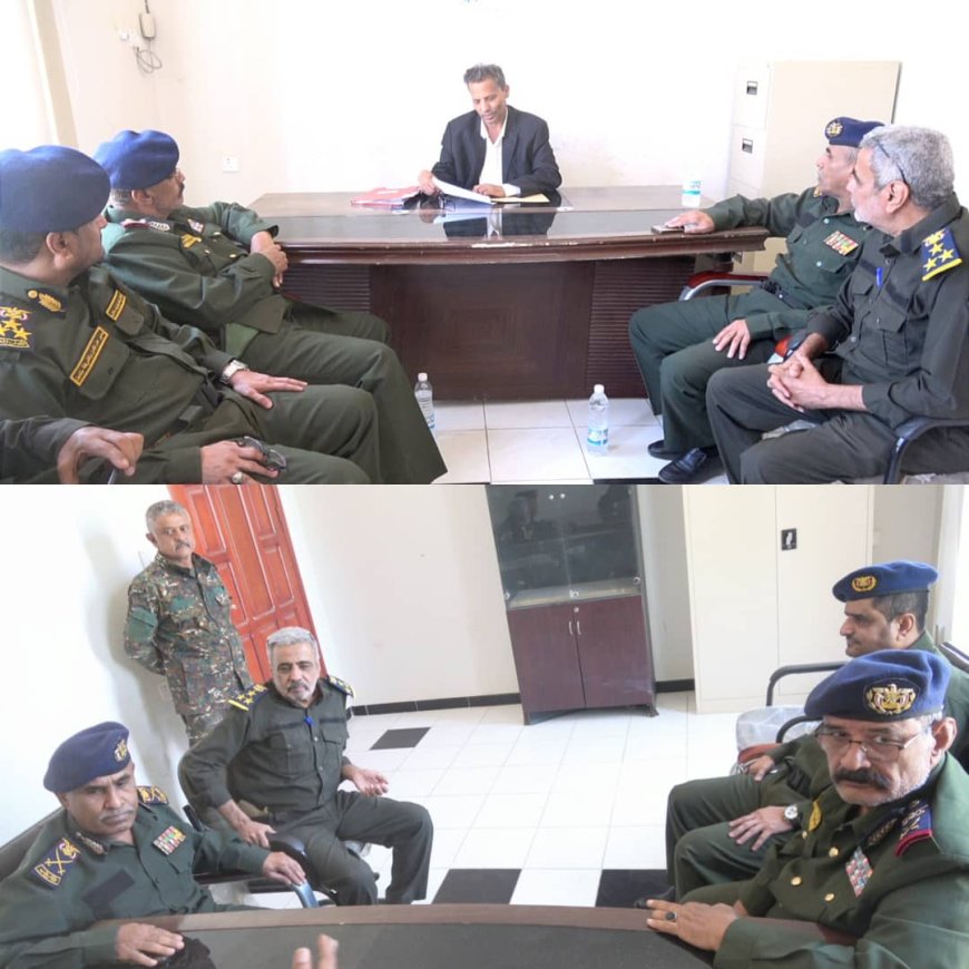 محافظ أبين يناقش مع اللجنة الأمنية بوزارة الداخلية الأوضاع الأمنية وسبل تعزيز أداء الأجهزة الأمنية